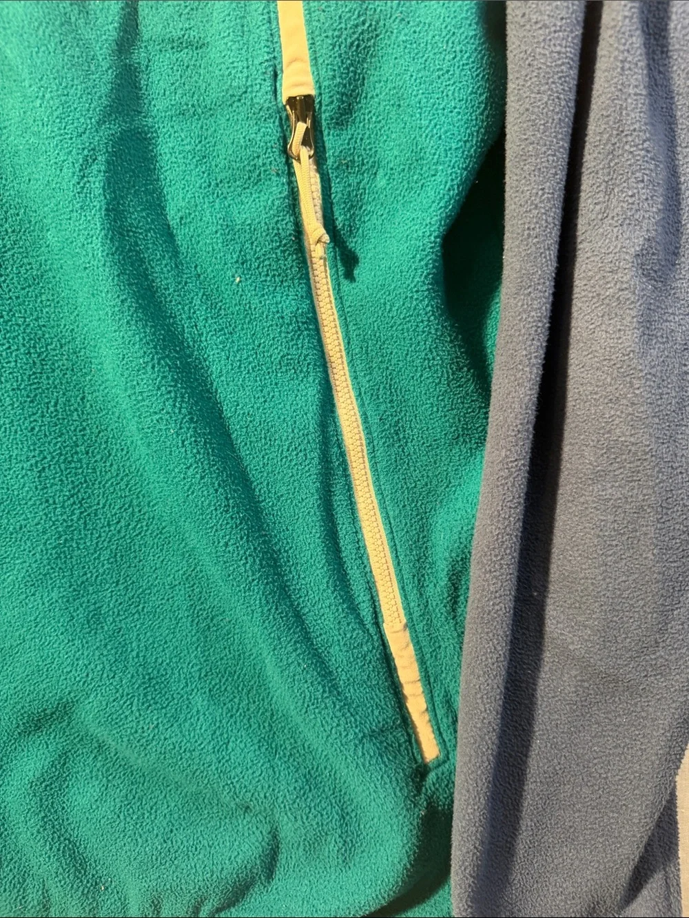 The North Face Men's Teal, Navy & Light Pink Fleece Jacket XL